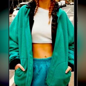 Free people fleece zip up